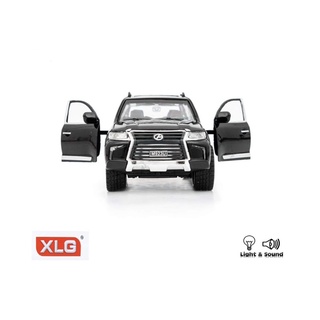 โมเดลรถเหล็ก 1/24 LEXUS LX570 SUV รถมีไฟ มีเสียง [XLG]