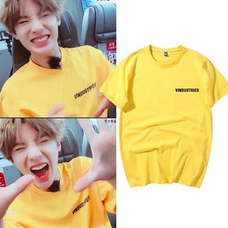 ผลิตภัณฑ์ใหม่👕Lehua Qizi justin Huang Minghao เสื้อยืดแขนสั้นลําลอง ผ้าฝ้ายแท้ พิมพ์ลายตัวอักษร แฟชั่นฤดูร้อน สไตล์สตรี