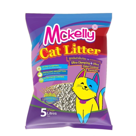 ทรายแมว Mckelly กลิ่นลาเวนเดอร์