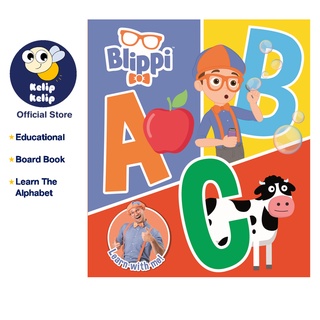 หนังสือบอร์ด Blippi ABC เพื่อการเรียนรู้ตัวอักษรทั้งหมด สําหรับเด็ก