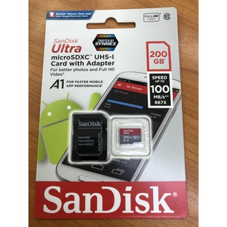 SanDisk Ultra Micro SDXC 200GB UHS-I CLASS 10