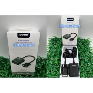 Onten hdmi to vga + aux adapter  แปลงสัญญาณภาพHDMIเป็นVGA+Aux รุ่นOTN-7557A