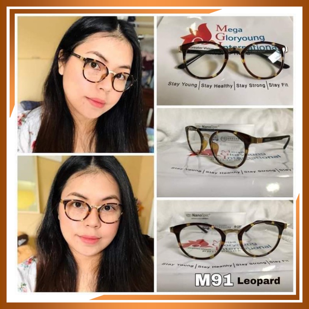 Mgi NanoSpec M91 Mgi แว่นตาทางการแพทย์ ประดับหินเยอรมนี อินฟราเรดไกล (FIR) นาโนซิลเวอร์ หินทัวร์มาลี