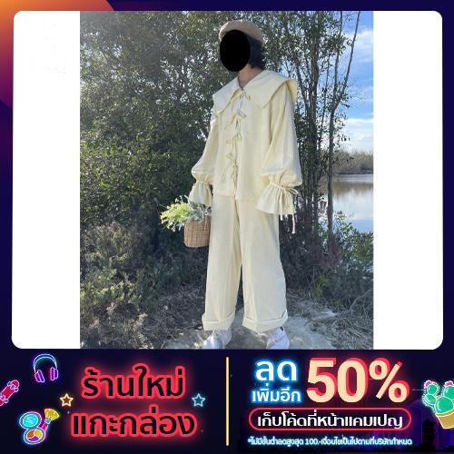 ชุดเซตลินิน เสื้อ กางเกง