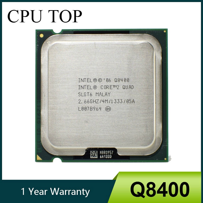 ซ็อกเก็ต 100% Working Core 2 Quad Q8400 Processor 2.66GHz 4MB 1333MHz 775 cpu DVUZ #8
