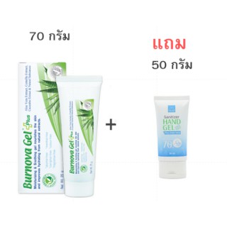 Burnova Gel Plus 70g เบอร์นโนว่า เจล พลัส เจลว่านหางจระเข้ บำรุงผิว รอยสิว