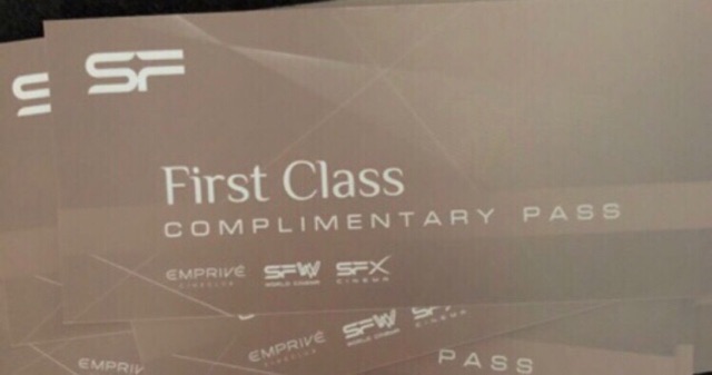 หมด expire 30 ก.ย.67 บัตรหนัง SF First Class Cinema