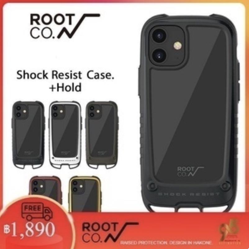 เคสกันกระแทก 12mini,GRAVITY Shock Resist Case +Hold. By Root Co.