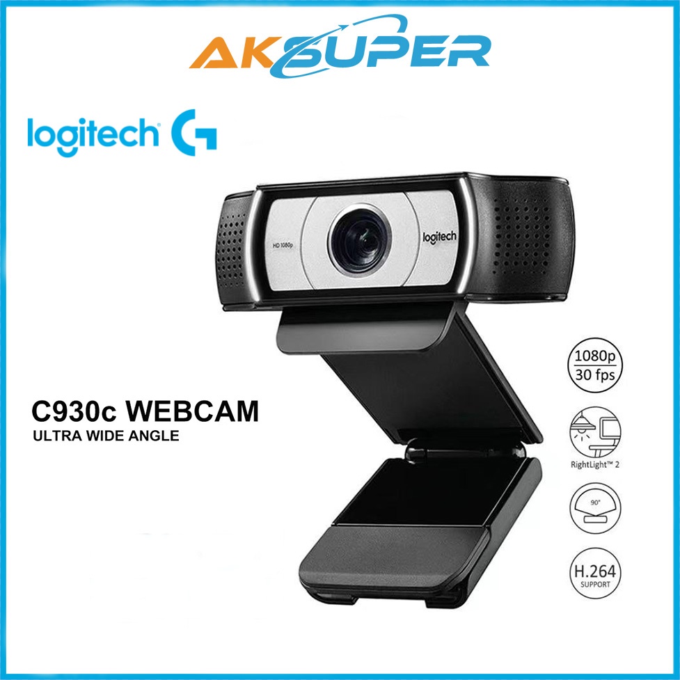 Logitech C930c Business Webcam Full HD 1080p มุมมองกว้างถึง 90 องศา