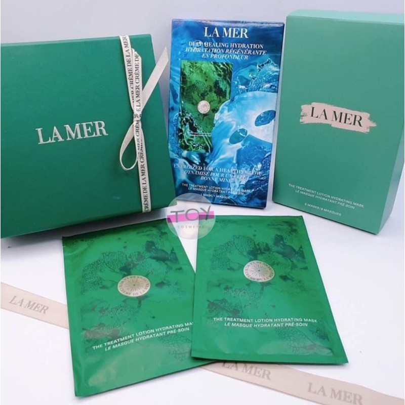 LA MER The Hydrating Treatment Lotion Mask 1 Sheet(แยกขายต่อชิ้น)ผลิต 1/67