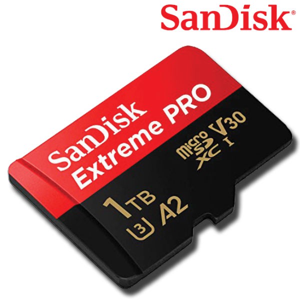 SanDisk Extreme PRO Micro SD Card SDXC 1TB Speed 170MB/s เขียน90MB/s (SDSQXCZ_1T00_GN6MA) โทรศัพท์ แท็บเล็ต Surface XDwp