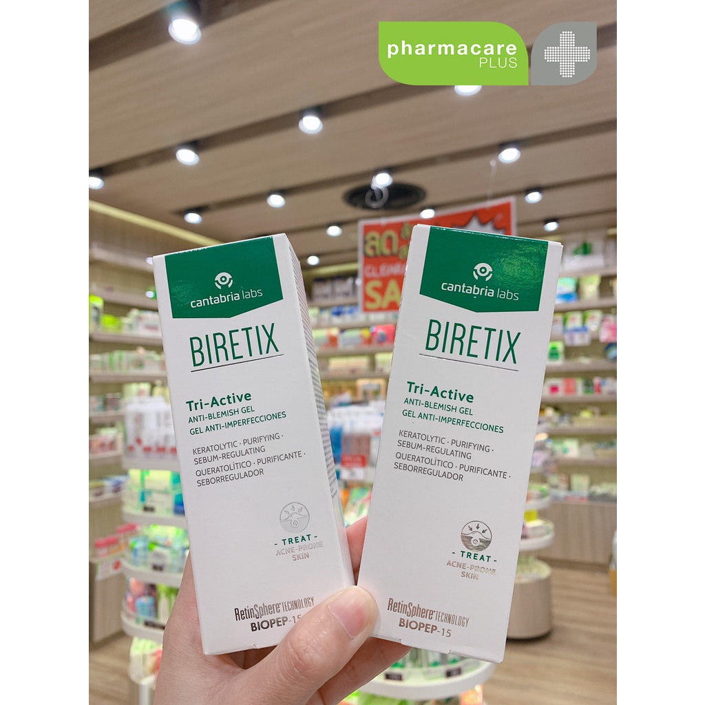 BIRETIX Tri Active 50 ml เจลแต้มสิว  !!Lotใหม่ล่าสุด!!