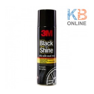 3เอ็ม โฟมทำความสะอาดเคลือบเงาและปกป้องยางรถยนต์ 440 ml. 3M Black and Shine Foam Cleaner Gloss and Protect Tire 440 ml.