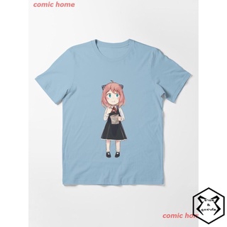 2022 SPY X FAMILY Anya Cute Essential T-Shirt เสื้อยืดพิมพ์ลาย เสื้อยืดอนิเมชั่น คอกลม cotton ความนิยม Unisex