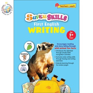 Global Education หนังสือแบบฝึกหัดภาษาอังกฤษระดับอนุบาล Super Skills First English Writing (Age 3+ Years)