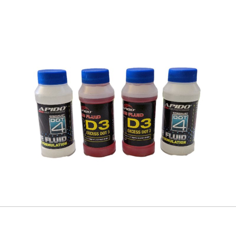 APIDO BRAKE FLUID MINYAK BREK DOT3 DOT4 DOT 3 DOT 4 ประสิทธิภาพสูง