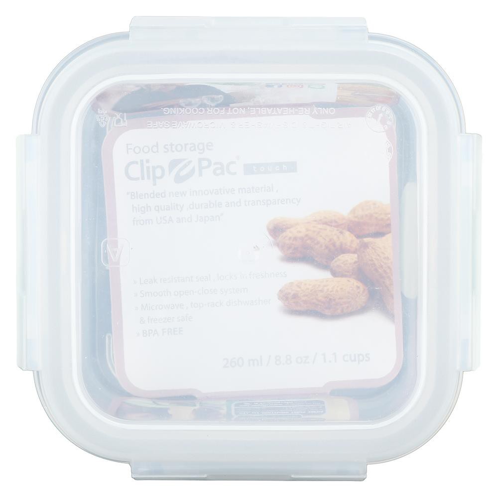 กล่องอาหาร CLIP PAC TOUCH 0.26 ลิตรFOOD CONTAINER CLIP PAC TOUCH 0.26L