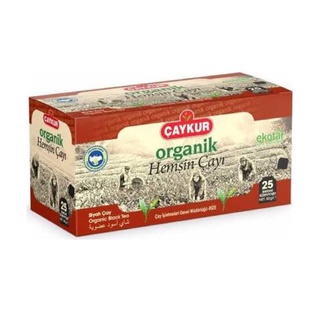 Caykur Organic Black Tea Bags Turkey 25 Tea Bags / ชาดำตุรกี สูตร ออแกนิก