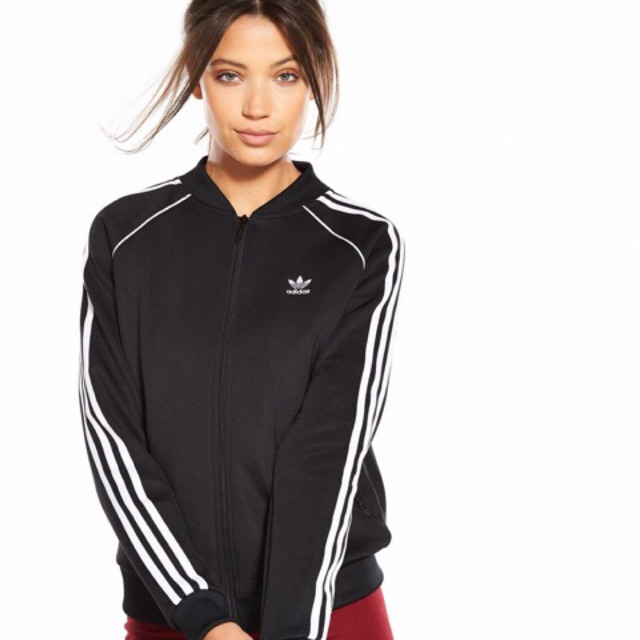 adidas Originals Women's Superstar Track Jacket Color : black