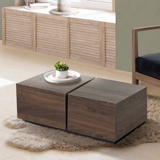 [กทม. 3-5 วัน ส่ง] SB Design Square โต๊ะกลางไม้ล้วน รุ่น Iowa สีไม้อ่อน (90x55x33 ซม.) แบรนด์ SB FURNITURE