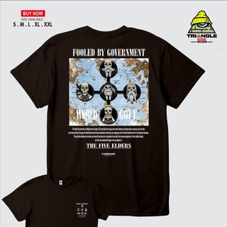 เสื้อยืด ลายการ์ตูนอนิเมะวันพีช WORLD GOVERNMENT THE FIVE ELDERS GOROSEI ทรงสามเหลี่ยมS-5XL