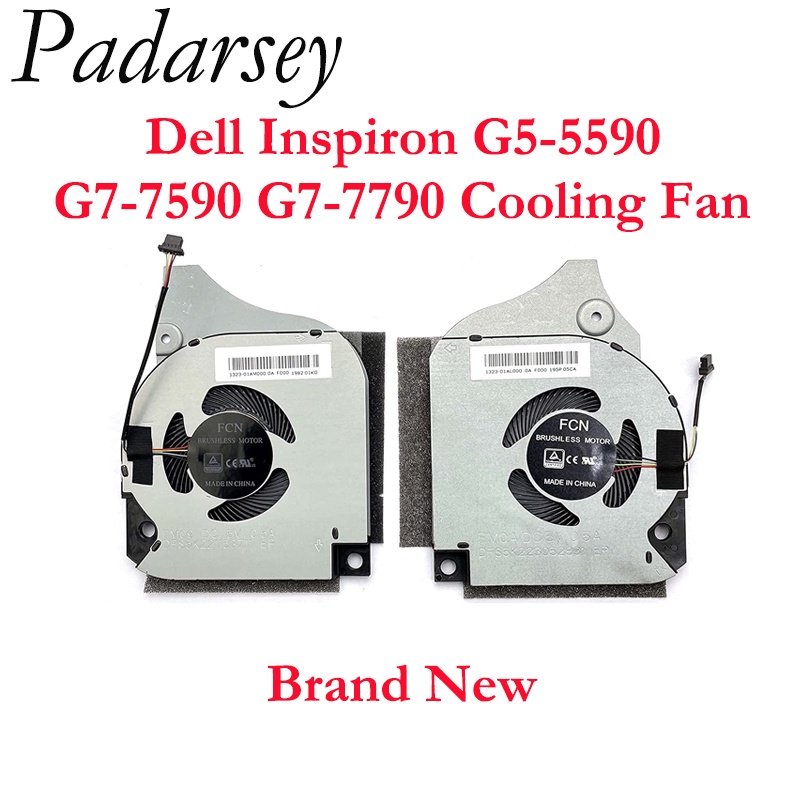 พัดลมระบายความร้อน CPU พร้อมชุดทําความเย็น GPU Dell Inspiron G5-5590 G7-7590 G7-7790 Series 5V 12V 0