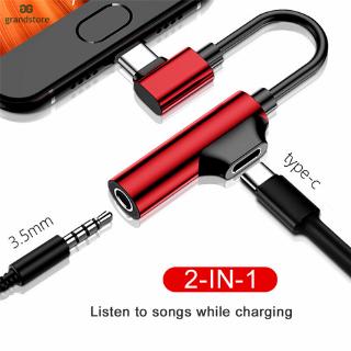 GS Type-C to 3.5MM Audio Adapter Charging Port Type-C Audio Cbale AUX Adapter Cable