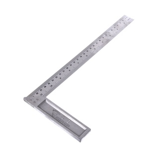 Square ruler 300MM ไม้ฉาก ไม้บรรทัดฉาก ไม้ฉากปรับมุม ไม้ฉากเหล็ก ไม้บันทัดช่าง ฉากวัดไม้สแตนเลส 30cm T1243