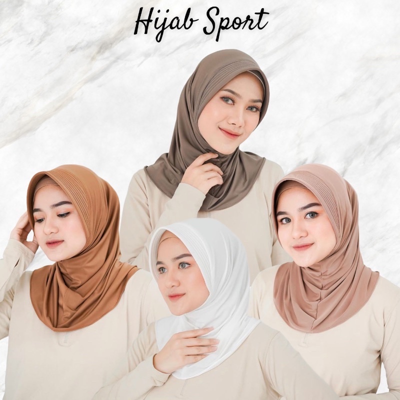 Sports Hijab - Sporty training Instant Hijab - volleyball Hijab Sporty Hijab - Instant Hijab - Sport