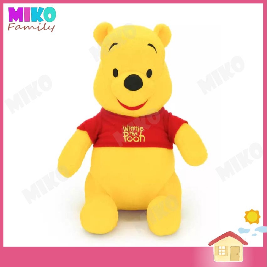 ตุ๊กตา หมีพูห์ ท่านั่ง ขนาด 10 , 12 นิ้ว / Winnie The Pooh ของเล่น ของเล่นเด็ก ของขวัญ งานป้าย ลิขสิทธิ์แท้