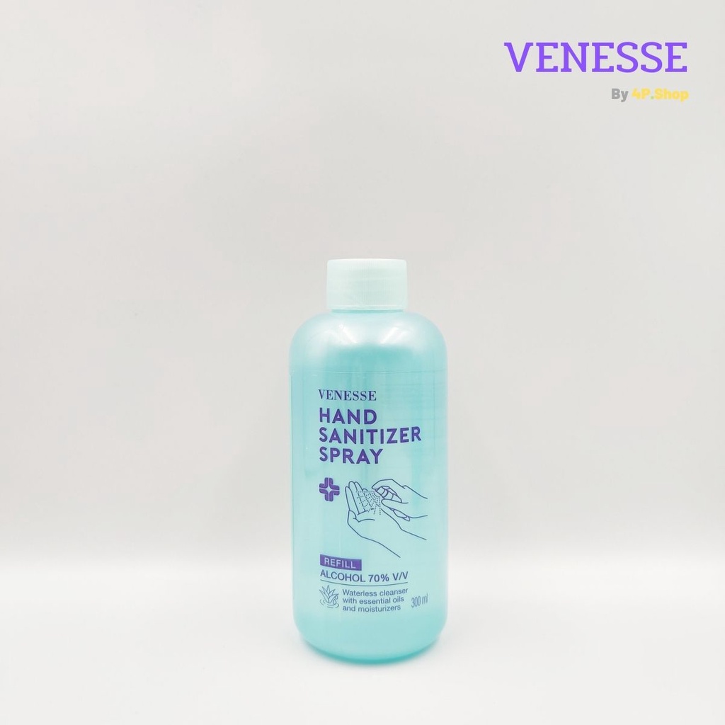 [รีฟิล] VENESSE สเปรย์แอลกอฮอล์ 70%V/V ขวดใหญ่300 ml.