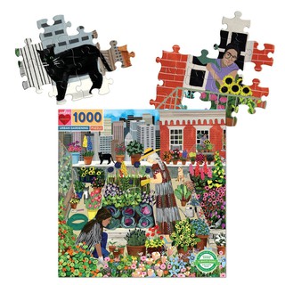 eeBoo Urban Gardening 1000 Piece Puzzle - จิ๊กซอว์รูปสวนในเมือง แบบ 1000 ชิ้น