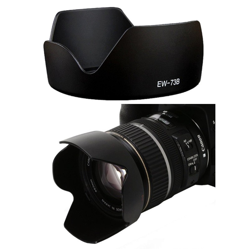 EW-73B Lens Hood & 67mm Lens Cap For Canon EF-S 18-135mm & Other Compatible Lenses