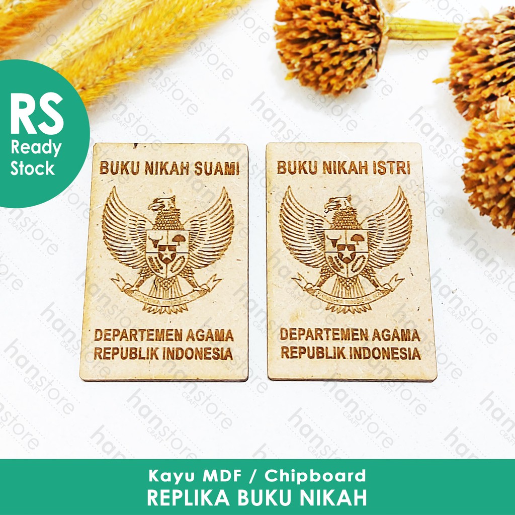 หนังสือแต่งงานจําลอง Replica RS สําหรับสามีและภรรยา (เดี่ยว) MDF / Triplex วัสดุสินสอดทองหมั้นตกแต่ง