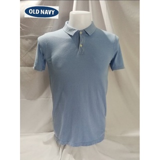 Old Navy Brand_2nd hand (BK1) เสื้อโปโลแขนสั้นผ้าฝ้าย ​💯% Made in India 🇮🇳  แท้มือสองกระสอบนำเข้า