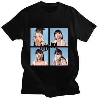 เสื้อยืดผู้ Aitana Ocana Singer เสื้อยืดลําลอง ผ้าฝ้าย 100% แขนสั้น พิมพ์ลายโปสเตอร์ ทรงหลวม คุณภาพ 100% LHZY S-5XL