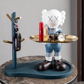 ถาดวางของ ที่แขวนกุญแจ ชั้นวางขนมพร้อม ตุ๊กตาkaws ตุ๊กตาเรซิ่น ถาดวางเครื่องประดับ จัดส่งฟรี