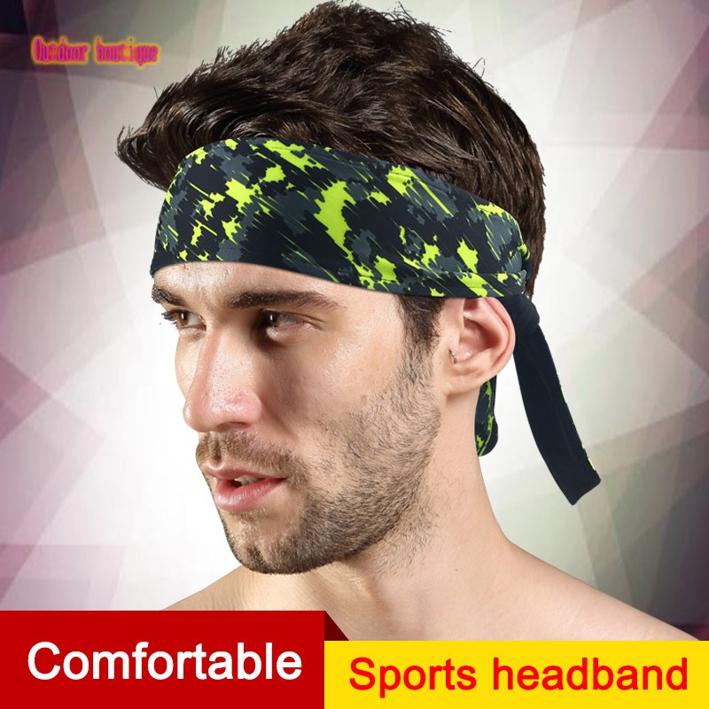 Sweatbands Elastic Camouflage Sports Headband Running Gym Yoga