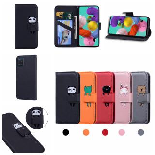 Fashion Cartoon Animals Flip Case Samsung Galaxy Note 10 Lite PU Leather Soft TPU Casing Galaxy A81 / M60S Magnetic Buckle Wallet Cover Card Holders Stand