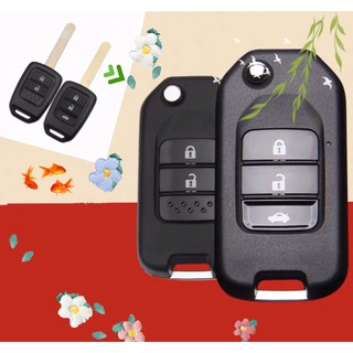 เคสรีโมตกุญแจรถยนต์ แบบปุ่มกด 2 3 4 ปุ่ม สําหรับ HONDA CITY HRV BRV JAZZ