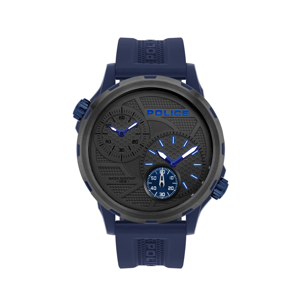 (ของแท้ประกันช้อป) POLICE นาฬิกาข้อมือผู้ชาย Multifunction QUITO watch รุ่น PL-16019JPBLU/13P สีน้ำเงิน นาฬิกาข้อมือ
