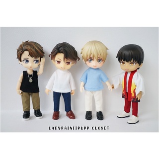 กางเกงขายาวสี | 15 สี | ชุดสเกล 1:12 | Nendoroid Doll ,Obitsu 11 , TozDoll , YMY , PICCODO , DDF