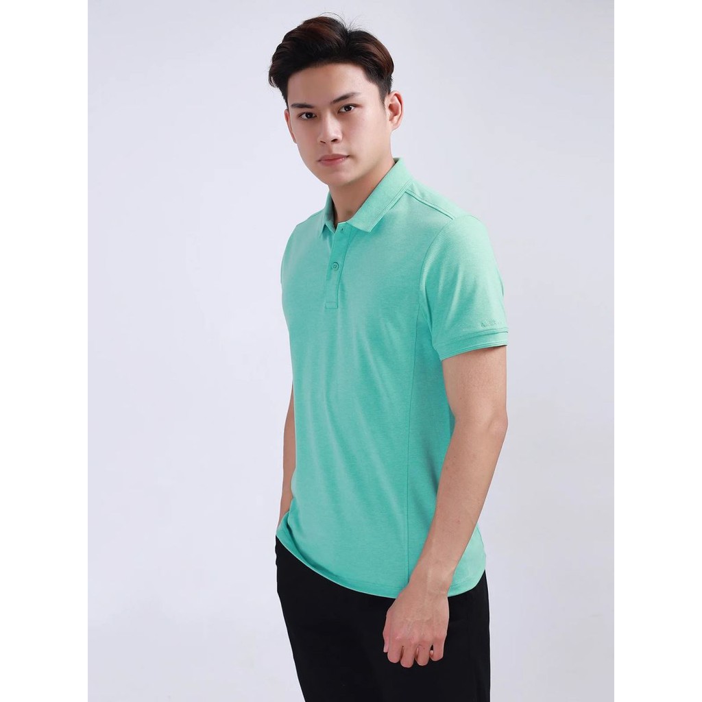 เสื้อยืดคอปกแขนสั้นผู้ชาย ARISTINO สีเขียวทรงเข้ารูป ARISTINO เสื้อยืดคอปก Aps030S8 ป้าย