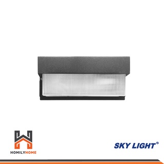 SKY LIGHT โคมไฟผนังนอกบ้าน รุ่น Austin B373.B สีดำ โป๊ะ PMMA B 8853080001519