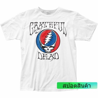 ใหม่ เสื้อยืด พิมพ์ลายโลโก้ Grateful Dead Steal Your Face สีขาว แฟชั่นฤดูร้อน สําหรับผู้ชาย