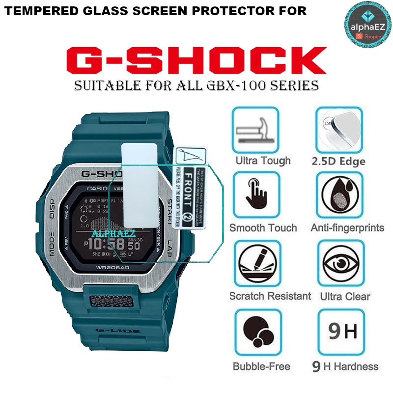 Casio G-Shock GBX-100 Series 9H ฟิล์มกระจกนิรภัยกันรอยหน้าจอ GBX-100 GBX100 ป้องกันรอยขีดข่วน