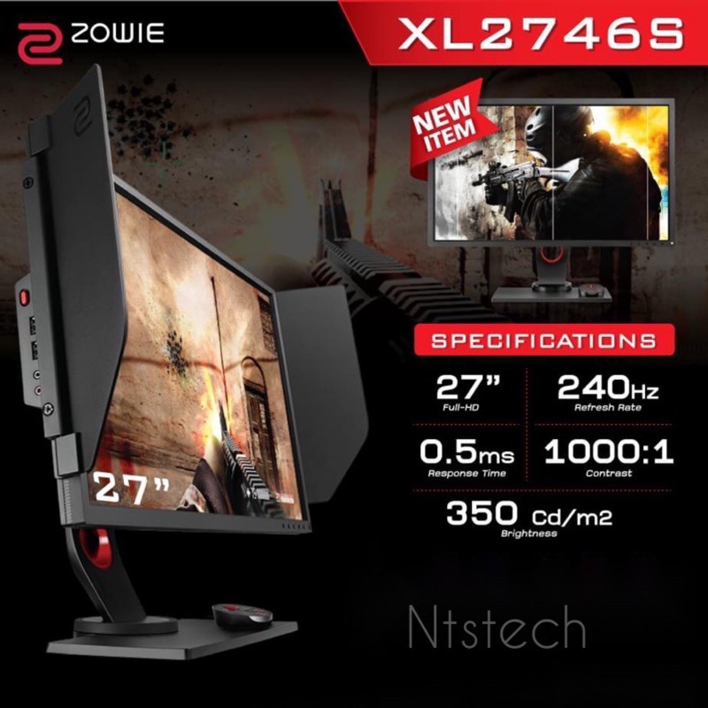 🛒✨BENQ ZOWIE XL2746S 27" TN FHD 240Hz 0.5ms ของแท้ 100% ประกันศูนย์ไทย 3 ปี