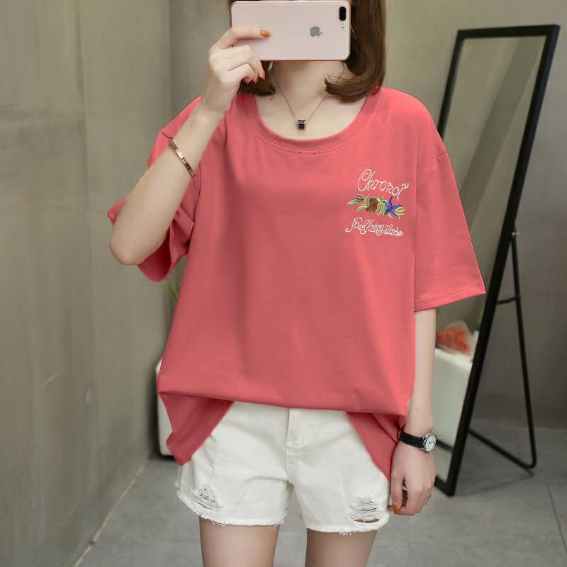 FBAShop เสื้อยืดปักลายมาใหม่ สุดน่ารักมี 4 ลายหลายสีให้เลือกเลยน้าา A6135#