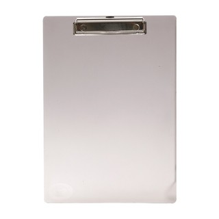 คลิปบอร์ด A4 สีเทาใส โรบิน R21 A4 gray transparent clipboard Robin R21