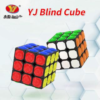 2020 Magic Cube 3x3x3 Yj Tactile Cube Blind Rubiks Cube 3*3*3 61mm Puzzle CubeToys for Children Boys Kids